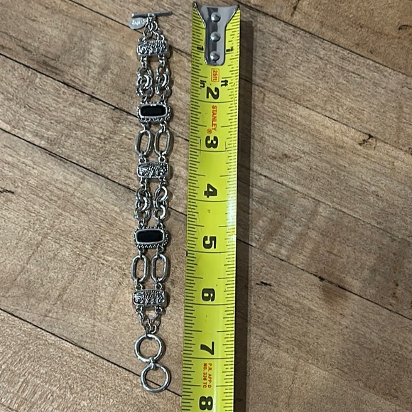 Cookie Lee Silver Bracelet with Black Details - Picture 5 of 5